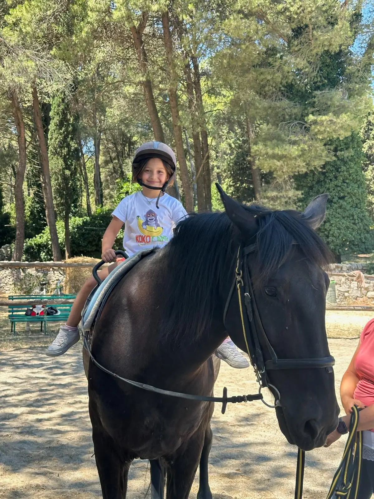KokoCamp: children during the horse activities
